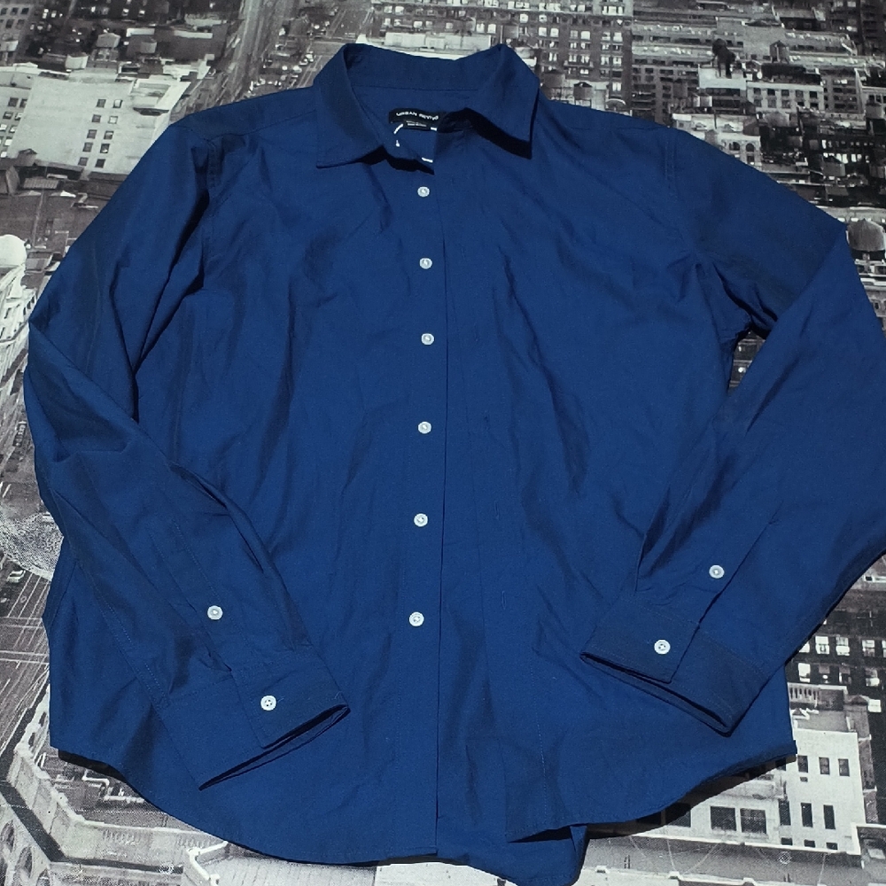 Classic Navy Button Down Shirt